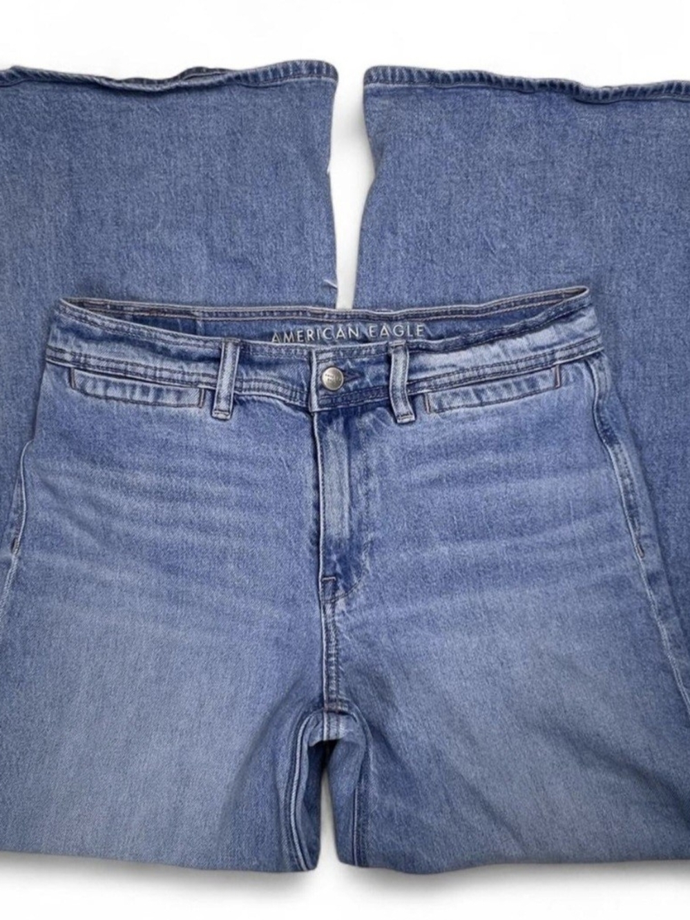 AE Dreamy Drape Baggy A-Line Fit Jean w Super Wide Legs